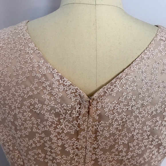 Tahari ASL Embroidery Lace Flare Dress - Picture 6 of 6